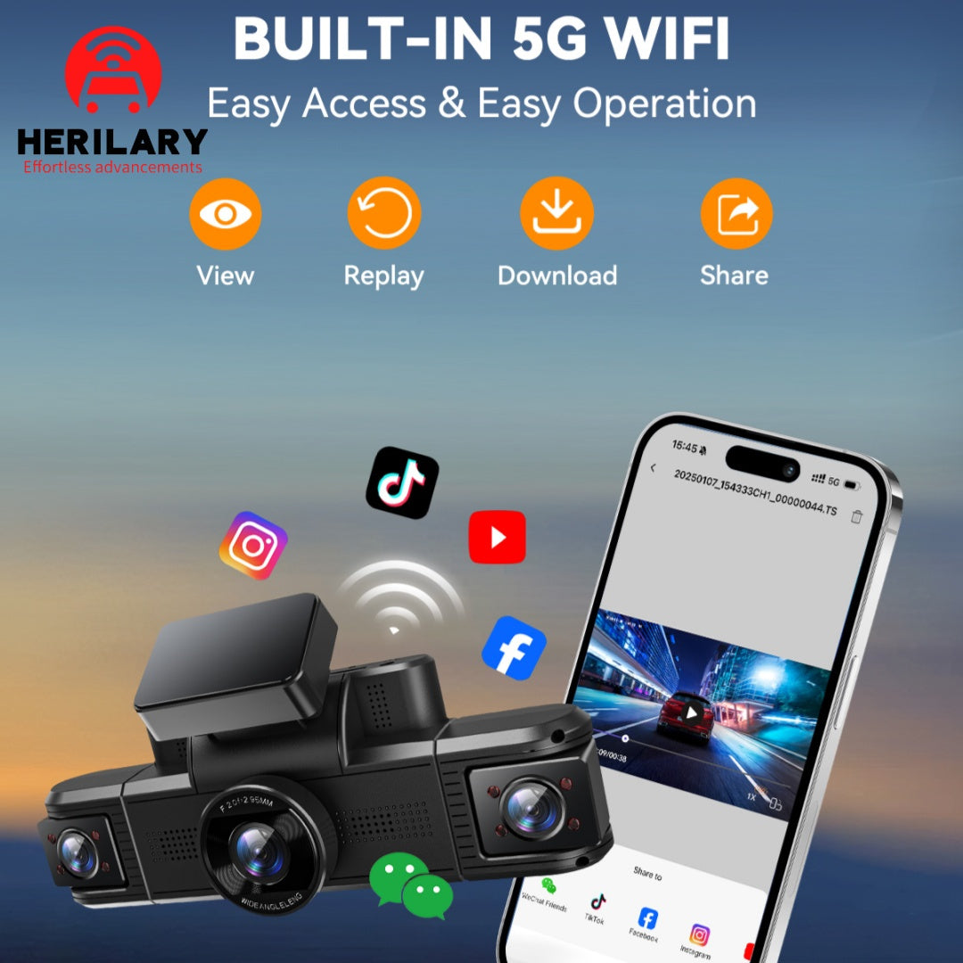 D1 Dash Cam Front and Rear 2K Dash Camera
