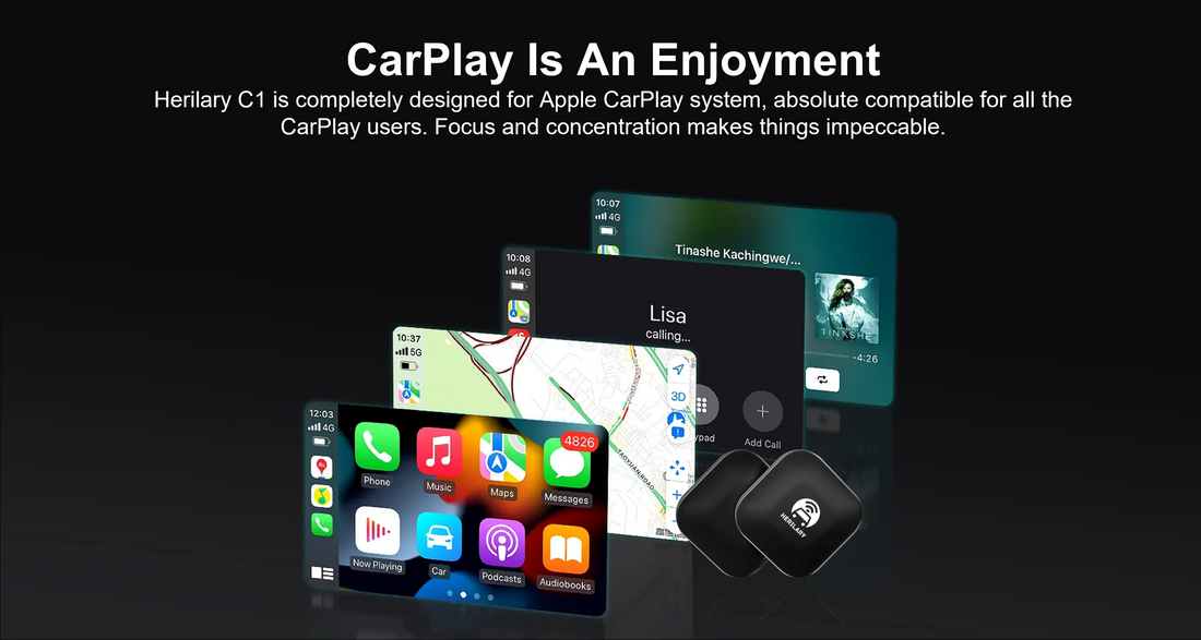 HERILARY Wireless Carplay and Android Auto, Apple Car Play Adapter