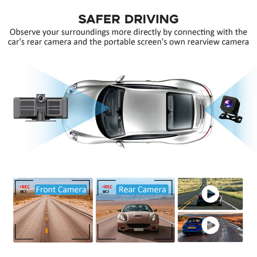 P1 Wireless CarPlay & Android Auto Display Screen – Herilary