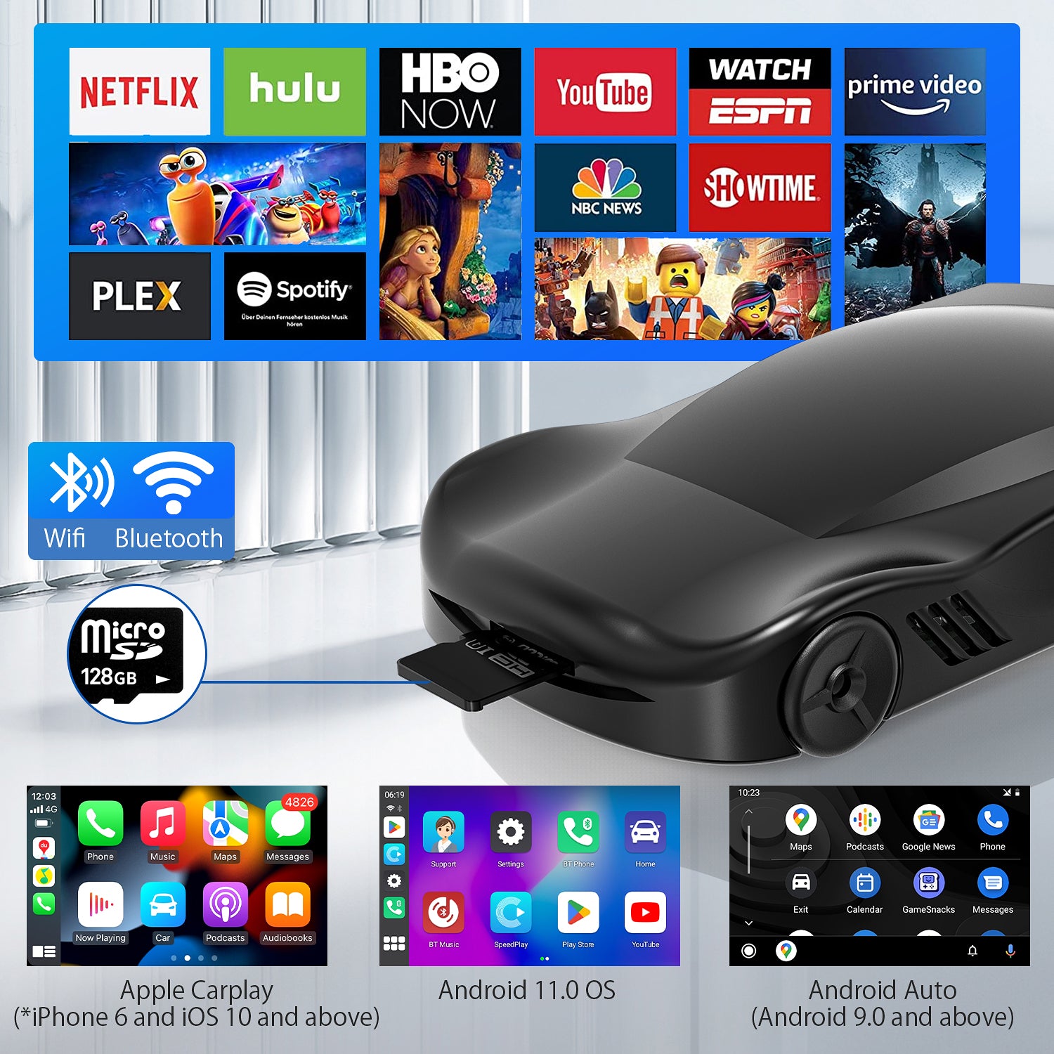 HERILARY C6 Wireless CarPlay & Android Auto AI Box – Herilary