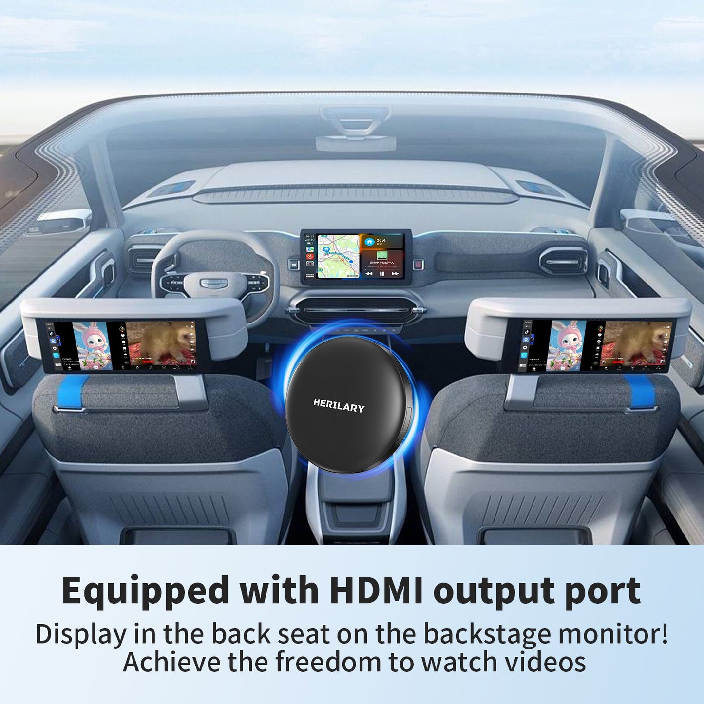 C8 Carplay 3 in 1 Ai Box. Support HDMI output