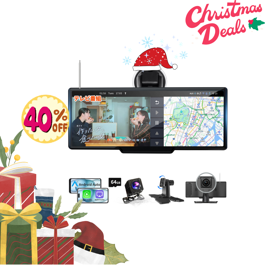 Christmas Sale! Save 40%OFF! P2:1-seg TV Portable Android & CarPlay Touch Screen for Cars